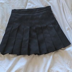 Black tennis skirt with shorts